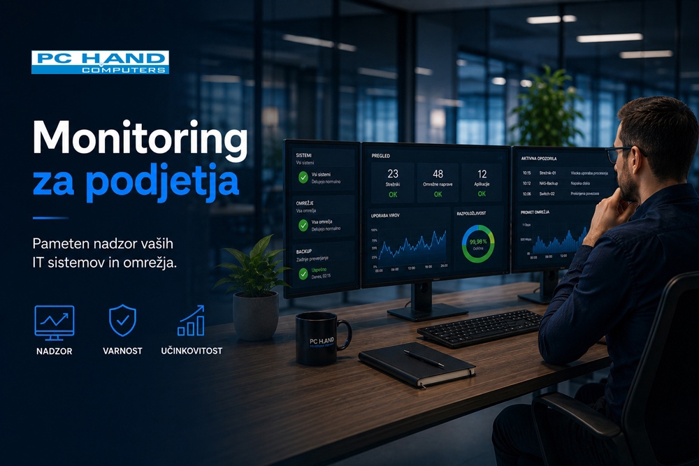 Monitoring za podjetja - PC H.AND IT Rešitve